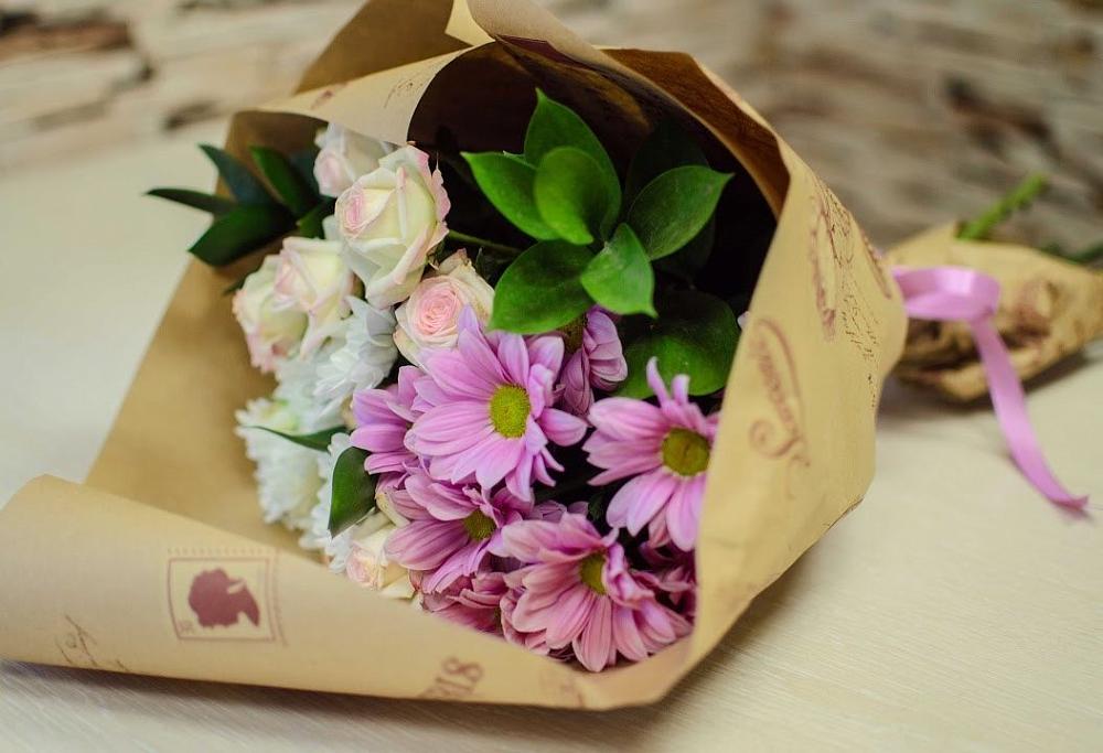 Букет цветов из: Розы и Хризантемы в Ибреси