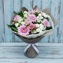 Букет цветов из:  Герберы, Альстромерии и Хризантемы #REPLACE_PRED# Ибреси