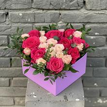 Цветочная композиция из Розы в коробке в Ибреси