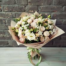 Букет цветов из:  Альстромерии, Розы и Хризантемы #REPLACE_PRED# Ибреси