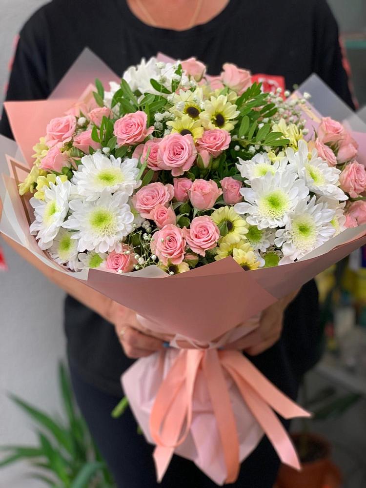 Букет цветов из: Розы и Хризантемы в Ибреси