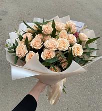 Букет Кремовые розы Латте в Ибреси