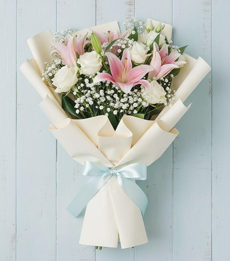 Букет цветов из: Лилии в Ибреси