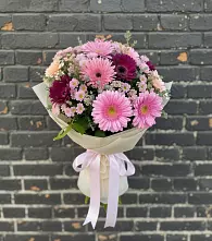 Букет цветов из:  Герберы и Хризантемы в Ибреси