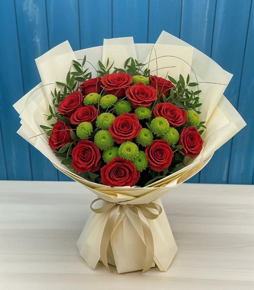 Букет цветов из: Розы и Хризантемы в Ибреси