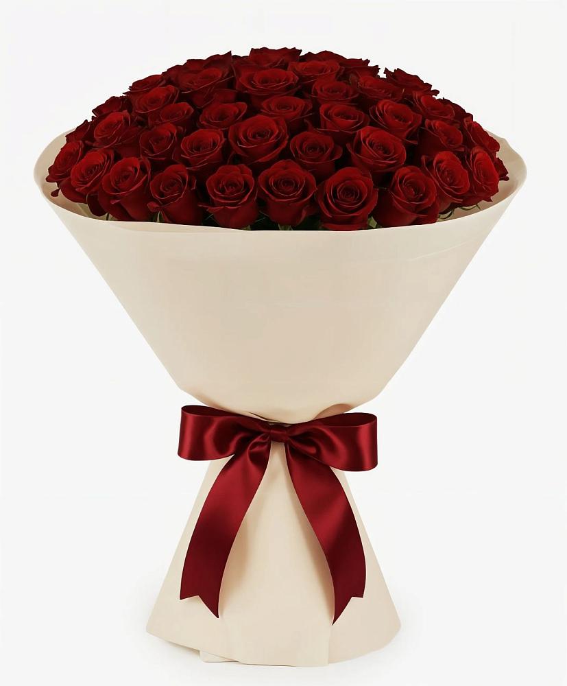 Букет 101 Бордовая роза Блэк Бакарра в Ибреси